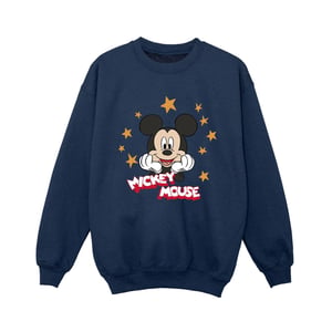 Disney Jongens Mickey Mouse Sterren Sweatshirt (Marineblauw)