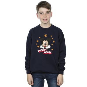 Disney Jongens Mickey Mouse Sterren Sweatshirt (Marineblauw)
