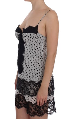 Dolce Gabbana Slipjurk met Bloemenprint en Kantafwerking