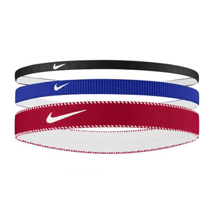 Nike Mixed Flex Classic Headband (Pack of 3) (Game Royal/University Red/White)
