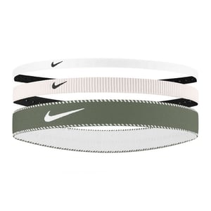 Nike Mixed Flex Classic Headband (Pack of 3) (Soft Pink/Grey/White)