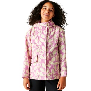 Regatta Orla Kiely Swing Jasmine Flower Waterdichte Jas voor Kinderen/Kinderen (Lila-crème)