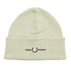 Fred Perry Beanie met grafisch logo voor volwassenen (Oester)