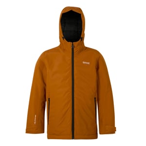 Regatta Frelton Waterdichte Jas voor Kinderen/Kinderen (Pompoen Spice/Zwart)