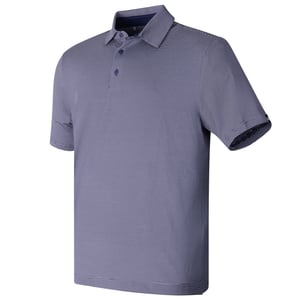 Under Armour Mens Playoff 3.0 Micro-Stripe Polo Shirt (Midnight Navy/Downpour Grey/Black)