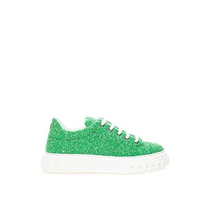 Casadei Kick Sneaker Grön Glitter