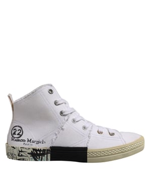 Canvas Hightop Graffiti Sneakers