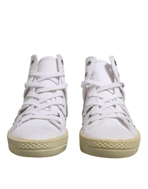 Canvas Hightop Graffiti Sneakers