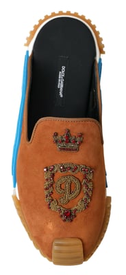 Portofino Versierde Suede Mules
