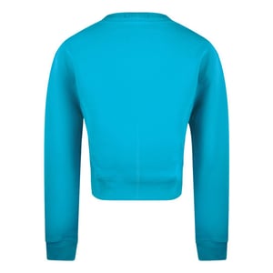 Moschino Uniseks Couture Logo Sweatshirt voor volwassenen (Turkooisblauw)