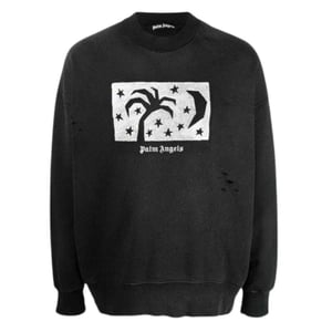 Palm Angels Heren Nachtluchthemd (Zwart)