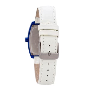 Chronotech Klocka Vit Läderrem