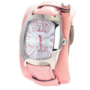 75 Rosa Läder Armbandsur