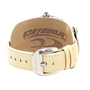 Chronotech Horloge Crème Leren Band
