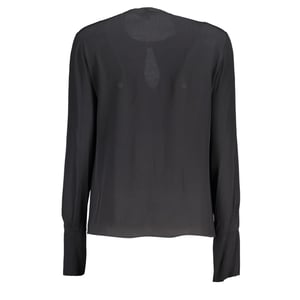 Blouse Met Sleutelgat Lange Mouwen Top