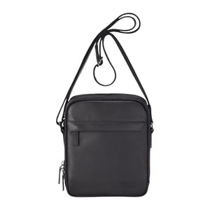 Genuine Leather Black Vintage Messenger Crossbody Travel Bag - Hawthrone