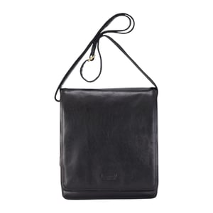 Leather Vintage Black Messenger Shoulder Crossbody Travel Business Bag - Ranger
