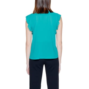 V-hals Rimpel Blouse Ri14208200148ro
