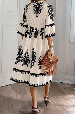 Floral Print Midi Dress