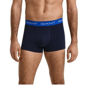 Gant Mens Trunks 3 Pack Mixed Gant Repeat Logo Stretch Underwear Cotton Trunks