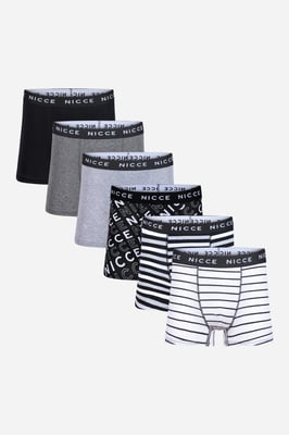 Multi 7-Pack Cotton Rich Boxer Briefs With Logo Waistband And Assorted Patterns
