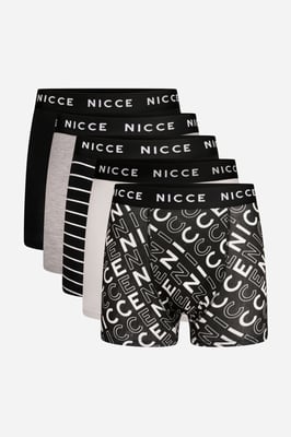 Multi 5-Pack Cotton Rich Boxer Briefs With Logo Waistband And Assorted Designs