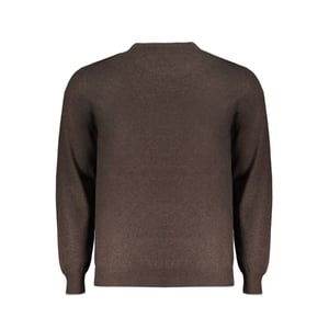 Crew Neck Tröja Brun Melange