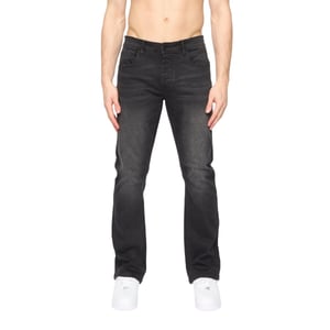 Crosshatch Heren Winsbury Bootcut Jeans (Zwart)