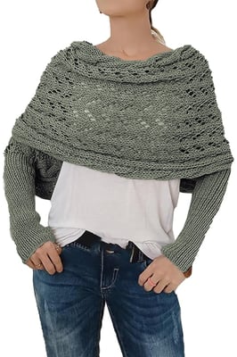Oversized Knitted Lace Cardigan Sweater