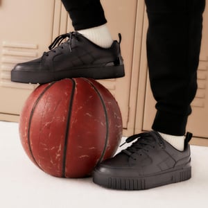 Oslo Flare Y Black Leather Shoes
