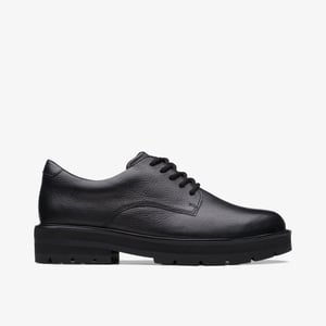 Prague Lace Y. Black Leather Shoes