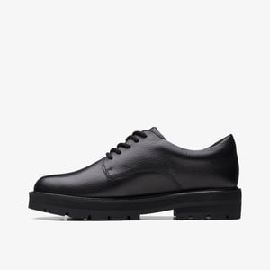 Prague Lace Y. Black Leather Shoes