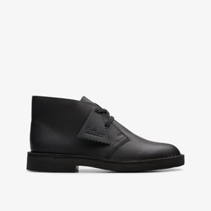 Desert Boot O Black Leather Boots