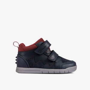 Rex Park T Navy Leather Boots