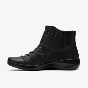Kaetlyn Sara Black Leather Boots