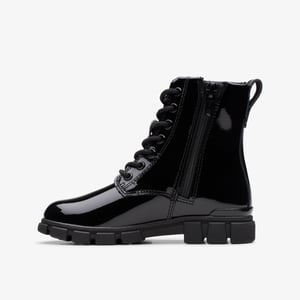 Evyn Charm Kid Black Patent Boots