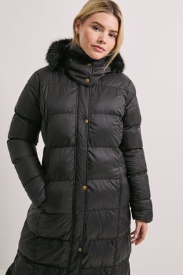 Fur Trim Padded Puffer Coat