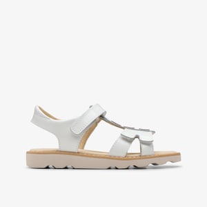 Crown Skip K. White Patent Sandals