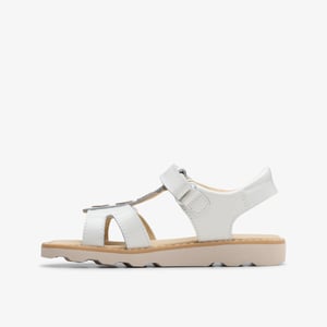 Crown Skip K. White Patent Sandals