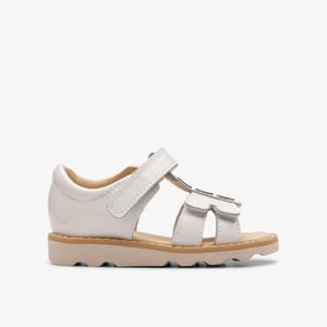 Crown Skip T. White Patent Sandals