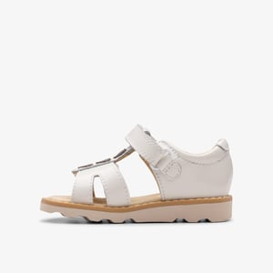 Crown Skip T. White Patent Sandals