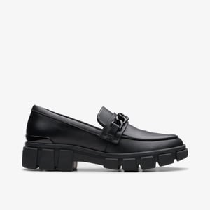 Evyn Walk Youth Black Leather Shoes