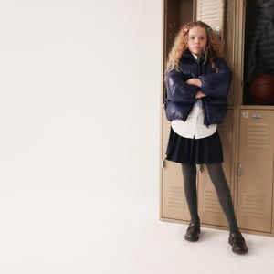Evyn Walk Youth Black Leather Shoes