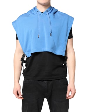 Ärmlös Crop Hoodie