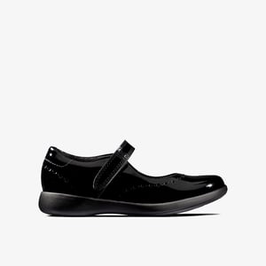 Etch Craft T Black Pat Shoes