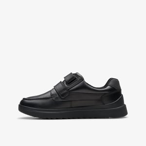 Keelan Flare K Black Leather Shoes