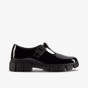 Evyn Bar Youth Black Patent Shoes