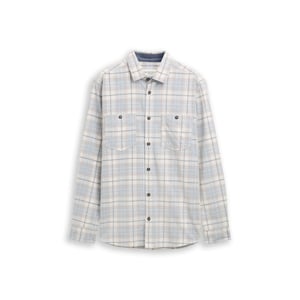 Tom Tailor Coruduroy check shirt ecru dessin