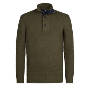Petrol Industries men knitwear collar m-3050-kwc226 6088 army green