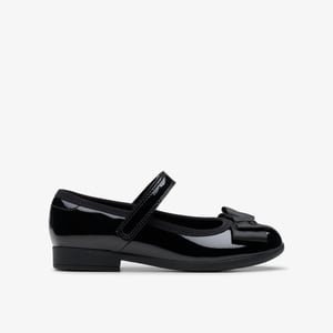 Scala Tap Toddler Black Patent Shoes